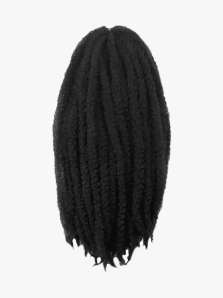 Dosso Beauty Marley Hair in black color way on light gray background